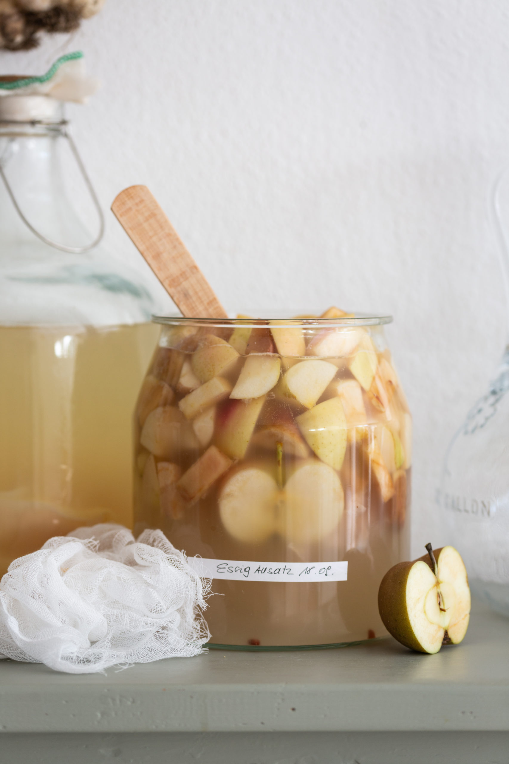 Apfelessig Selber Machen - Rezept Und Anleitung (Teil 1) | Gesunde Vegane  Rezepte, Fermentation,
